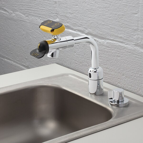 Speakman Eyesaver SEF-18207 AC Powered Sensor Eyewash Faucet W/ Manual Override - SEF-18207