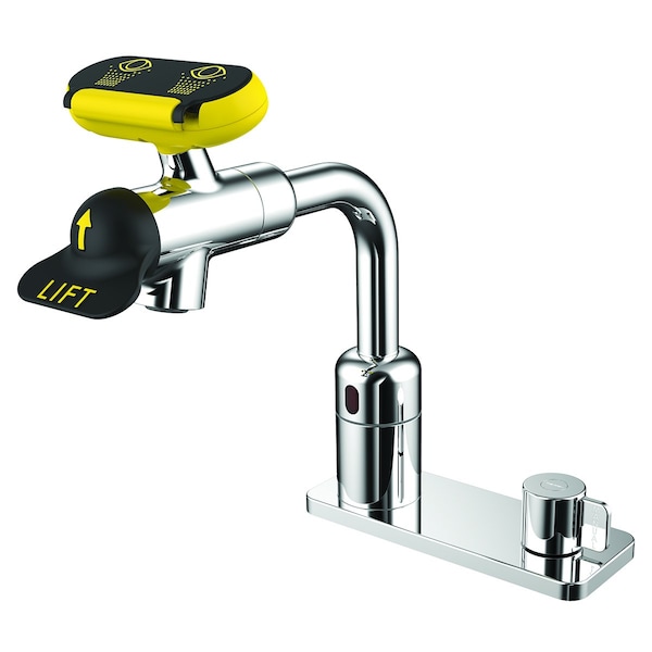 Speakman Eyesaver SEF-18207 AC Powered Sensor Eyewash Faucet W/ Manual Override - SEF-18207