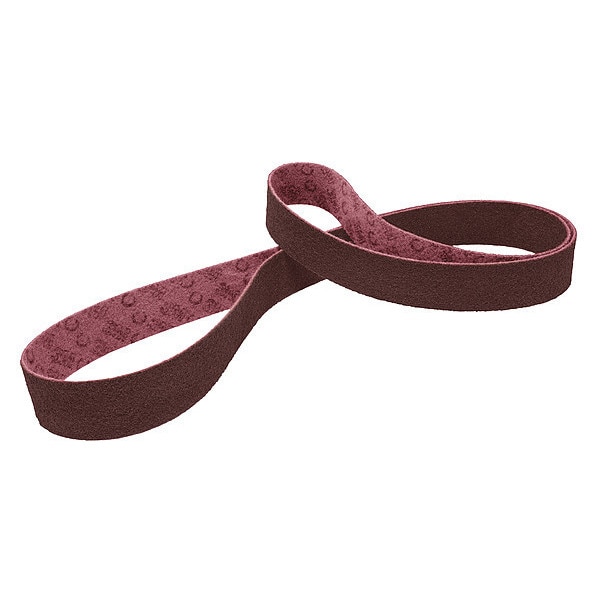 Scotch-Brite Sanding Belt, 2 in W, 48 in L, Non-Woven, Aluminum Oxide, Not Applicable Grit, Medium, SC-BS - 7000120736