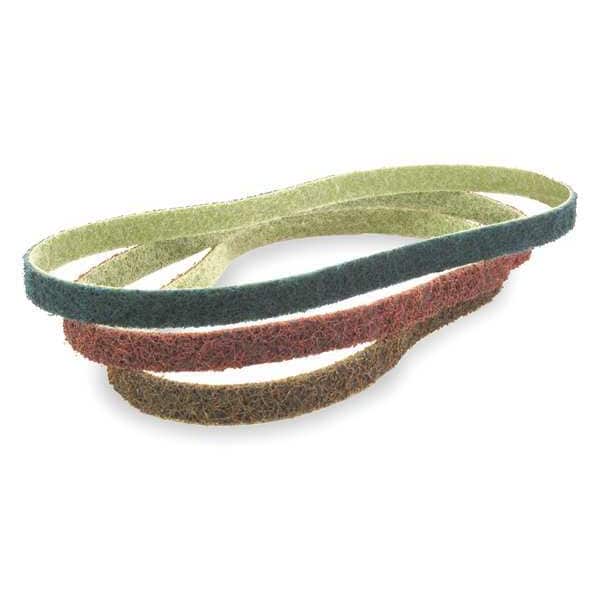 Arc Abrasives Sanding Belt, 3/4 in W, 18 in L, Non-Woven, Aluminum Oxide, Not Applicable Grit, Coarse, Z-WEB - 630080181