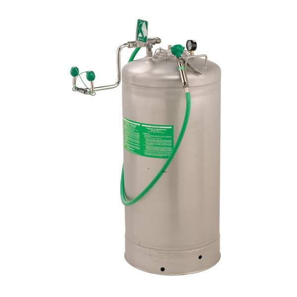 Haws Pressurized Portable Eyewash, Pressurized, 37 gal Tank Capacity, Portable, 46 in H., 28 in W - 7601.37