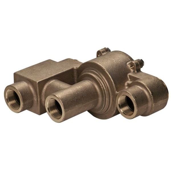 Haws Emergency Mixing Valve, Brass, Yellow, For Use With, Eyewashes, Showers, Showers with Eyewash - TWBS.SHE