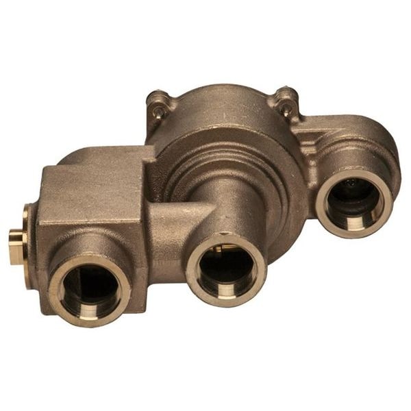 Haws Emergency Mixing Valve, Brass, Yellow, For Use With, Eyewashes, Showers, Showers with Eyewash - TWBS.SHE