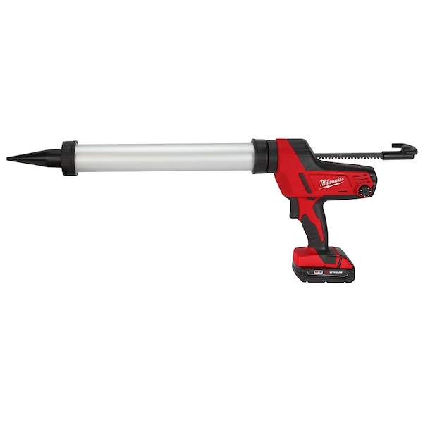 Milwaukee Tool Cordless Caulk Gun Kit, Black/Red, 20 oz Capacity, 18V DC - 2642-21CT / 48-11-1820