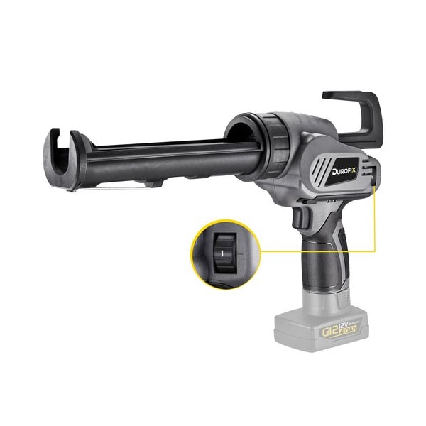 Durofix G12 Series Cordless Automatic Caulking Gun Kit for 10 oz. Cartridge. Bare tool only - RZ1230T