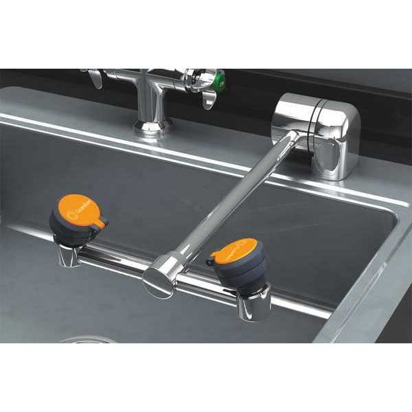 Guardian Equipment Plumbed Eyewash, Counter Mount, Plumbed, 15 in H., 6 1/2 in W - G1849LH