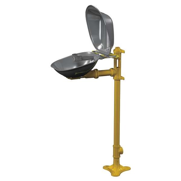 Bradley Plumbed Eyewash, Floor Mount, Plumbed, 41 1/2 in H., 15 1/2 in W - S19214DC