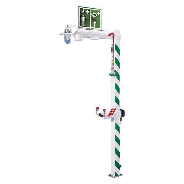 Hughes Safety Showers Combination Shower, Freeze Protected , Floor Mount, Galvanized Pipes, ABS Bowl, 120V C1D2 - H5G45G-1H