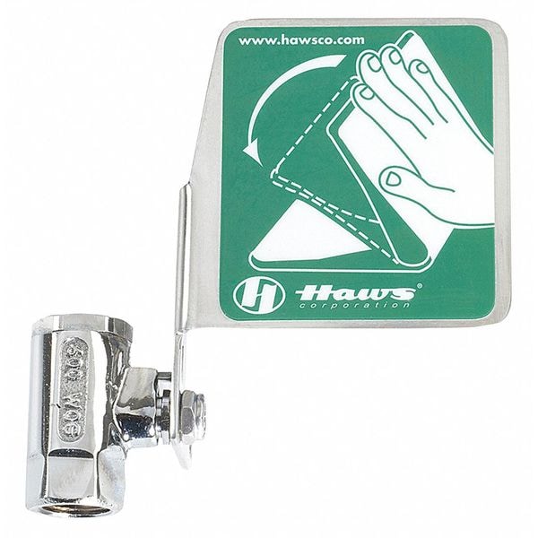 Haws Ball Valve, Brass, Stainless Steel, Silver, For Use With, Eyewash - SP226PCP