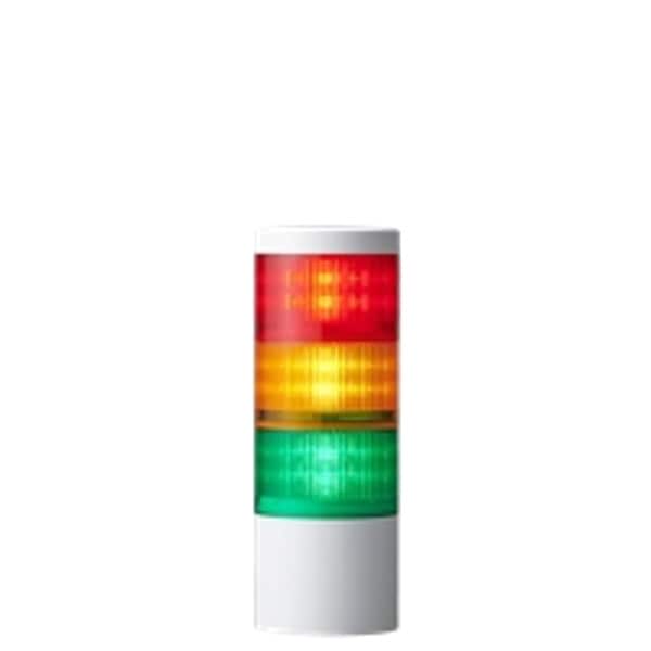 Patlite Tower Light Assembly, LED, 100 mm Dia. - LR10-302WJNW-RYG