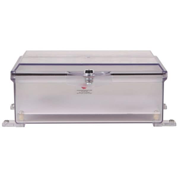 Safety Technology International Surface Mount Clear Poly Enclosure w/Lock, 10-7/8" H x 8-7/8" W - STI-7520