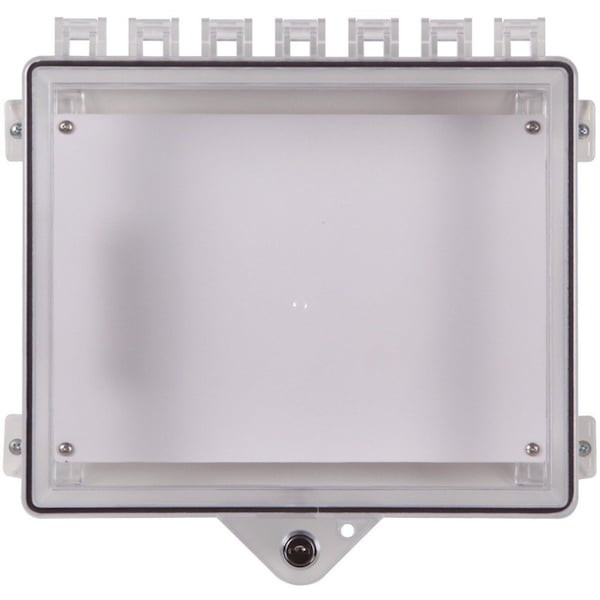 Safety Technology International Surface Mount Clear Poly Enclosure w/Lock, 10-7/8" H x 8-7/8" W - STI-7520