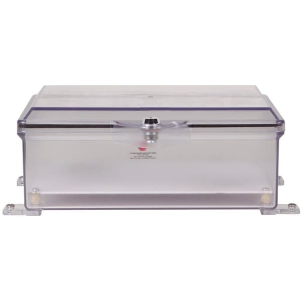 Safety Technology International Surface Mount Clear Poly Enclosure w/Lock, 10-7/8" H x 8-7/8" W - STI-7520