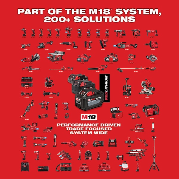 Milwaukee Tool M18 ROCKET Dual Power LED Tower Light w/ Battery - 2131-20, 48-11-1850