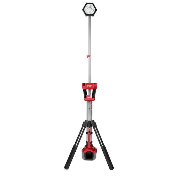 Milwaukee Tool M18 ROCKET Dual Power LED Tower Light w/ Battery - 2131-20, 48-11-1850
