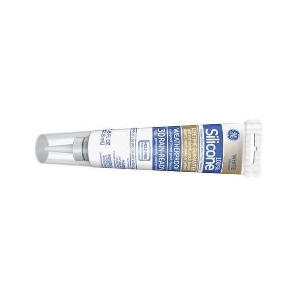Ge GE Advanced White Silicone 2 Window and Door Caulk Sealant 2.8 oz - M90050
