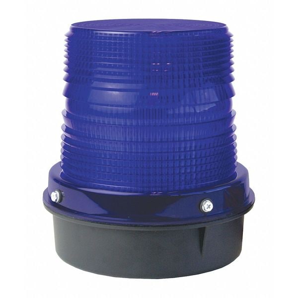 Hubbell Gai-Tronics Strobe Light, Aluminum/Plastc, Blue, 120VAC - 540-001
