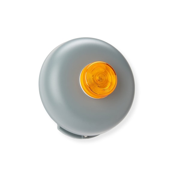 Wl Jenkins 8in Flashering Bell  Pigtail  24VDC Vibrating  Outdoor Bell with Amber Light - 3234WP-A