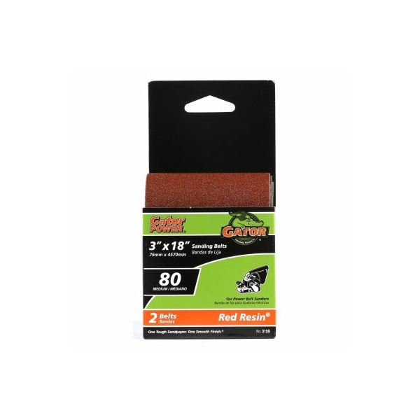 Gator Finishing 2PK 3x18 80G Sand Belt - 3159