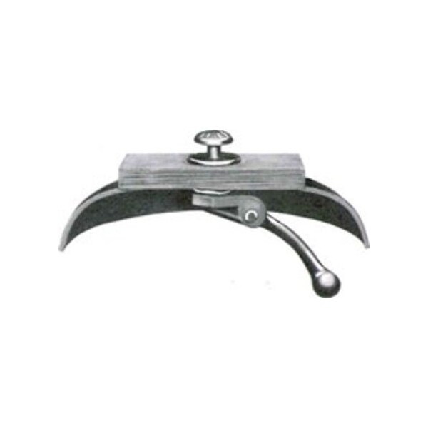 Wl Jenkins 6in Foot operated  Single Tap  Steel Gong  Grey Color - 6-2300