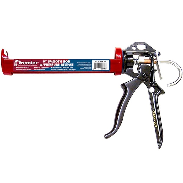 Premier 1/10 Gal Caulk Gun Professional Skeleton Smooth Rod - 786