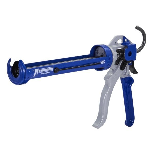The Brush Man 10 Oz Half-Barrel Metal Frame Caulking Gun 18:1 - CAULK 10-18-HB