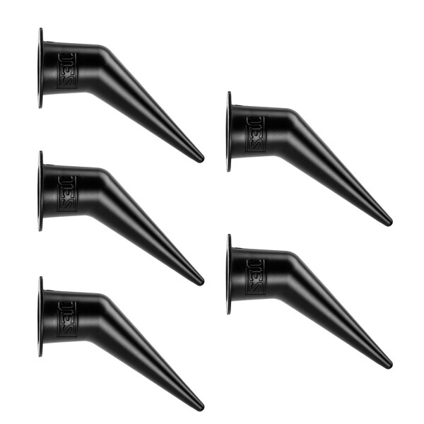 Jes Innovations Angle Nozzle for Sausage and Bulk Caulk Guns, 5-pk - SD-ANGLENOZZLE-5PK