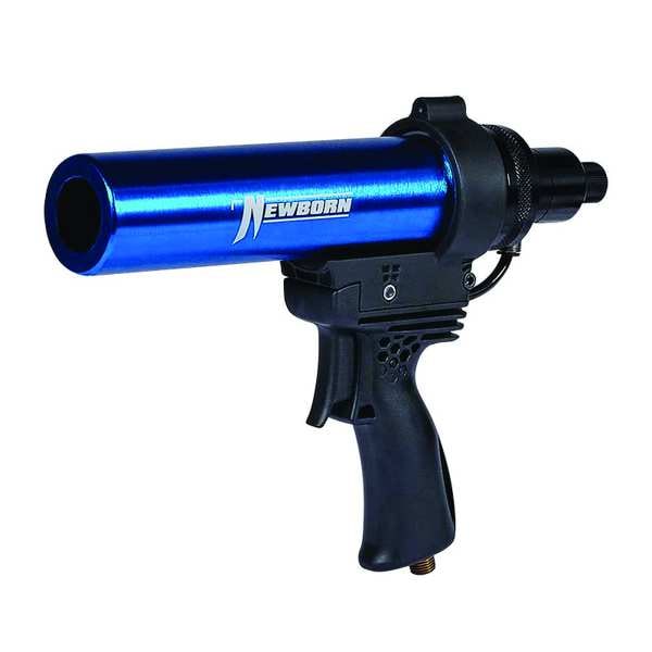 Newborn Pneumatic Caulk Gun, 10 oz, Aluminum, Black - 710AL-12