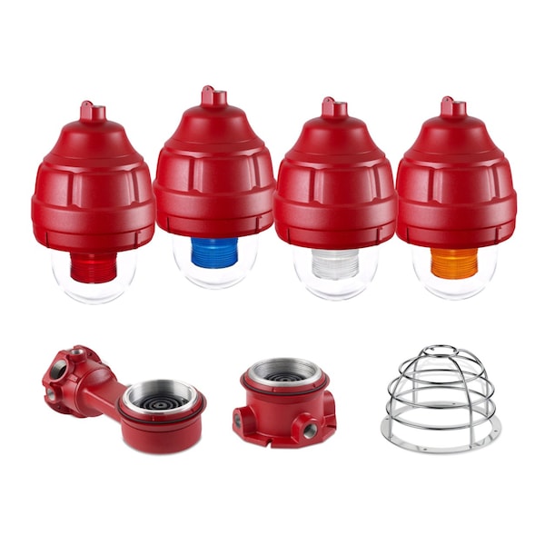 Federal Signal Explosion-Proof Light, Red, Strobe Tube - FSEX-24PMR-MOD