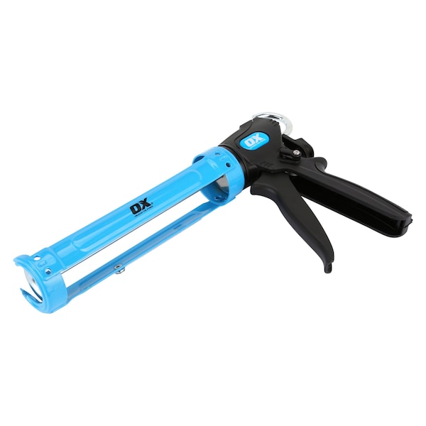Ox Tools Pro 10-Ounce / 310ml Dual Thrust Caulk Gun, 12:1 & 24:1 Thrust Ratio - OX-P045430