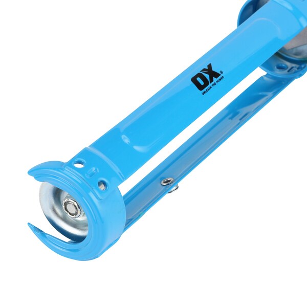 Ox Tools Pro 10-Ounce / 310ml Dual Thrust Caulk Gun, 12:1 & 24:1 Thrust Ratio - OX-P045430