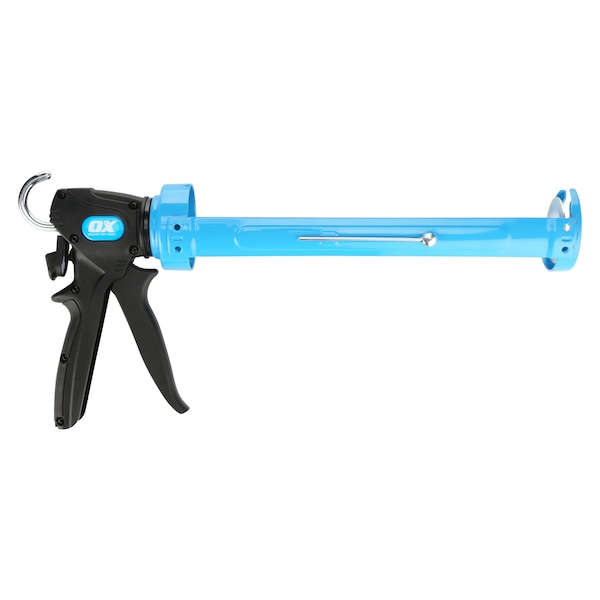 Ox Tools Pro 29-Ounce Dual Thrust Caulk Gun, 12:1 & 24:1 Thrust Ratio - OX-P045486