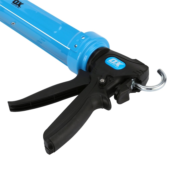 Ox Tools Pro 29-Ounce Dual Thrust Caulk Gun, 12:1 & 24:1 Thrust Ratio - OX-P045486