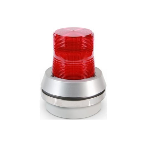 Edwards Signaling Flashing Light with Horn, 120VAC, Red Lens - 51R-N5-40W