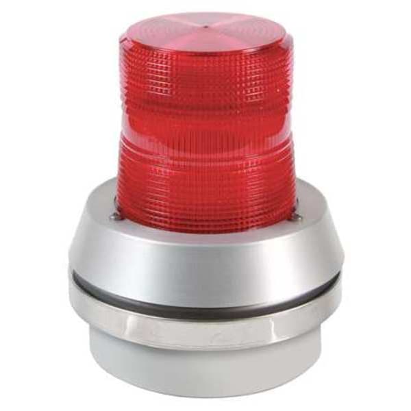 Edwards Signaling Flashing Light with Horn, 120VAC, Red Lens - 51R-N5-40W