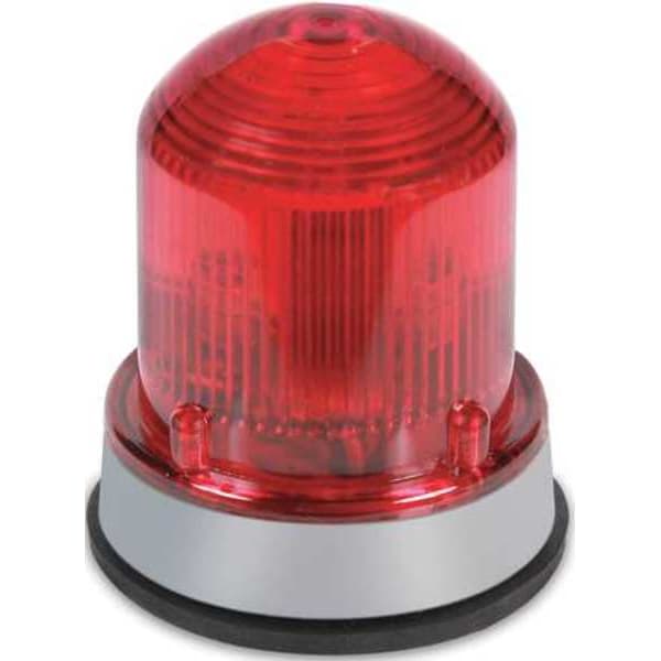 Edwards Signaling Warning Light, Red, 65 Flashes per Minute, LED, 120 V AC, Surface Mount, 1/2 in FNPT, 3/4 in MNPT - 125LEDFR120A