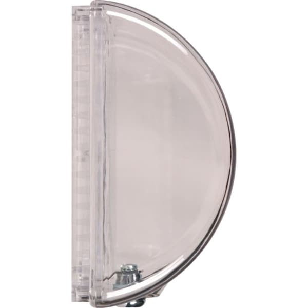 Safety Technology International Flush Mount Clear Poly Thermostat Cover W/Key Lock 5-3/8" H x 8-1/2"W - STI-9110