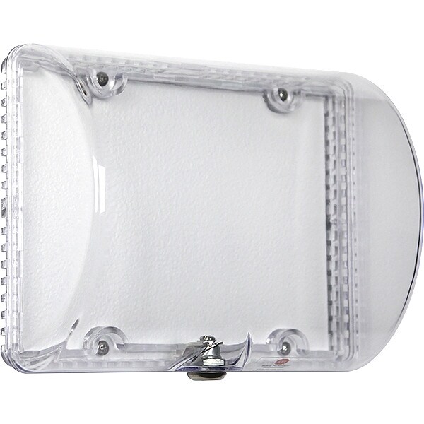 Safety Technology International Flush Mount Clear Poly Thermostat Cover W/Key Lock 5-3/8" H x 8-1/2"W - STI-9110