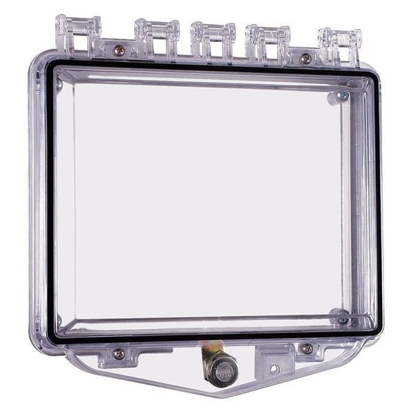 Safety Technology International Enclosure, Open, Clear, Flush, Key Lock - STI-7510E
