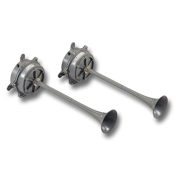 Federal Signal Resonating Horn, 120VAC, 0.75 AC, Gray - 55-120-1