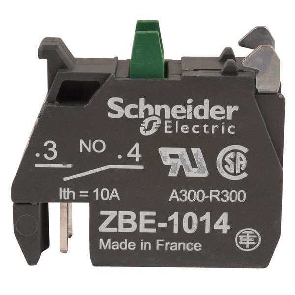 Bloque de contactos Schneider Electric, 1NA de ruptura lenta, 22 mm - ZBE1014