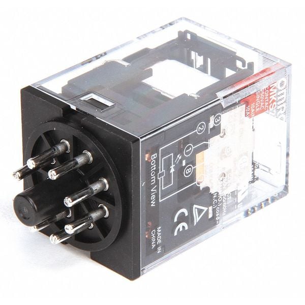 Relé de propósito general de Omron, 120V AC Coil Volts, octal, 8 pines, DPDT - MKS2PNAC120