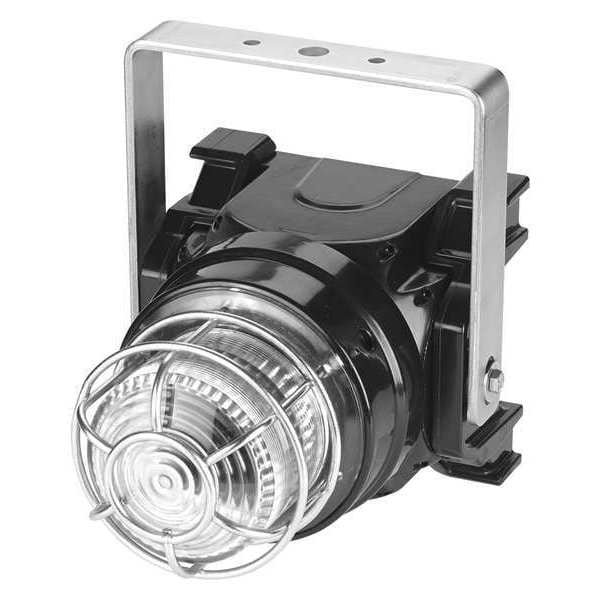 Federal Signal Strobe Light, Clear, Xenon, 1.50A, Brckt Mnt - G-STR-024-T-C