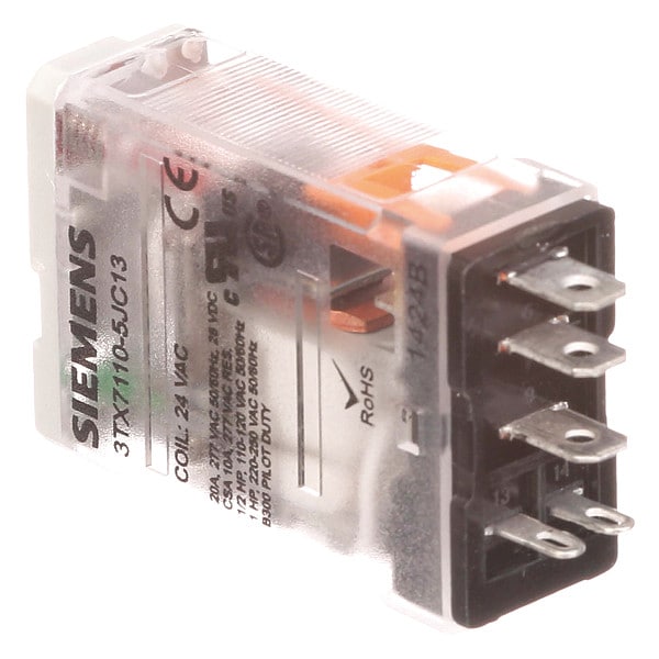 Relevador de enchufe Siemens, 120V AC Voltaje de bobina, Cuadrado, 5 Pines, SPDT - 3TX7110-5JF13