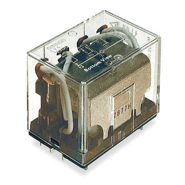 Omron General Purpose Relay, 120V AC Coil Volts, Cuadrado, 14 Pines, 4PDT - LY4-AC120