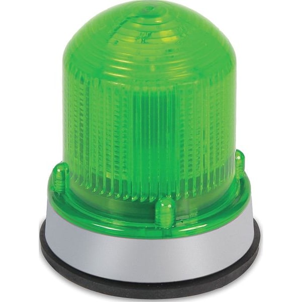 Edwards Signaling Warning Light, LED, 24VDC, Green, 65 FPM - 125XBRMG24D