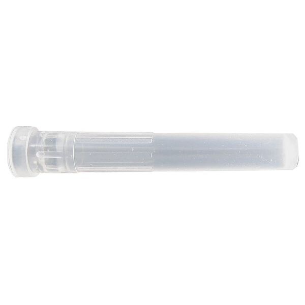 Zoro Select Needle Cover, -, 1 1/2 in Length, Polypropylene, Translucent, 50 PK - 5FVN6