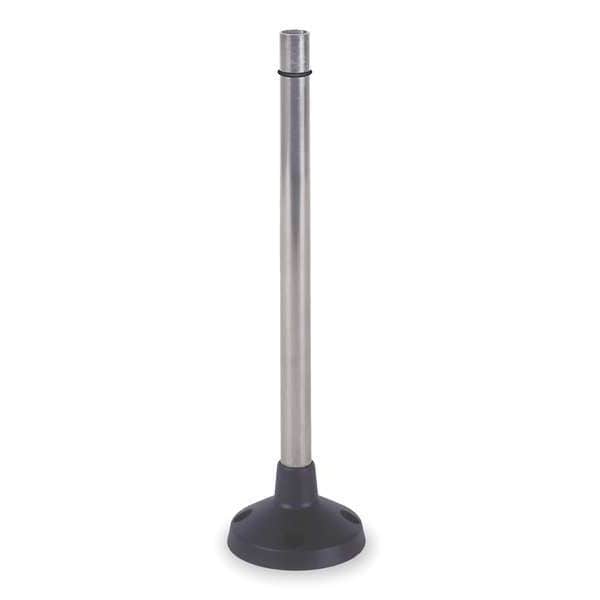 Schneider Electric Fixing base, Harmony XVB, for modular tower lights, plastic, 70mm, 380mm black aluminium support tube + black fixing plate - XVBZ03