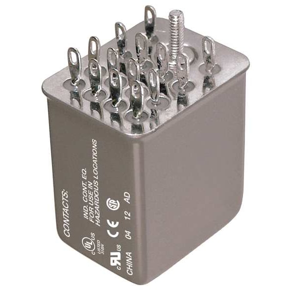 Relevador sellado herméticamente Schneider Electric, 120V AC de voltaje en bobina, cuadrado, de 14 pines, 4PDT - 782XDXH10-120A