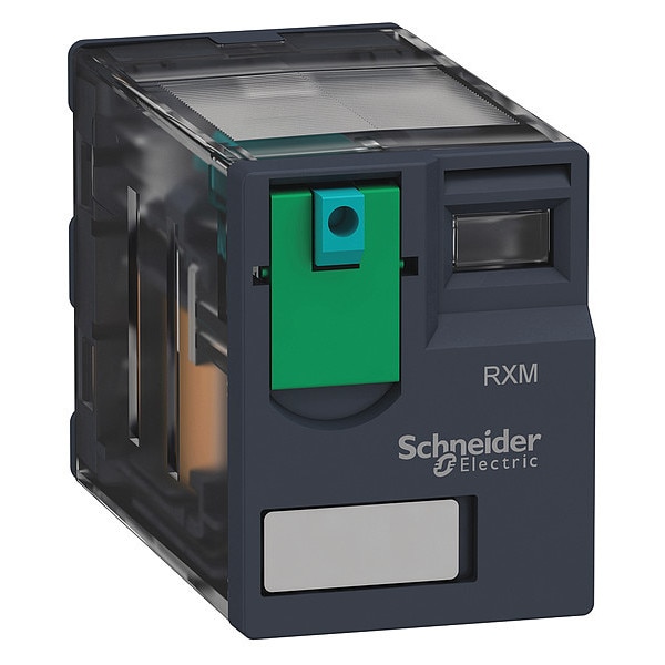 Relevador de propósito general Schneider Electric, 24V DC Coil Volts, cuadrado, 8 pines, DPDT - RXM2AB1BD